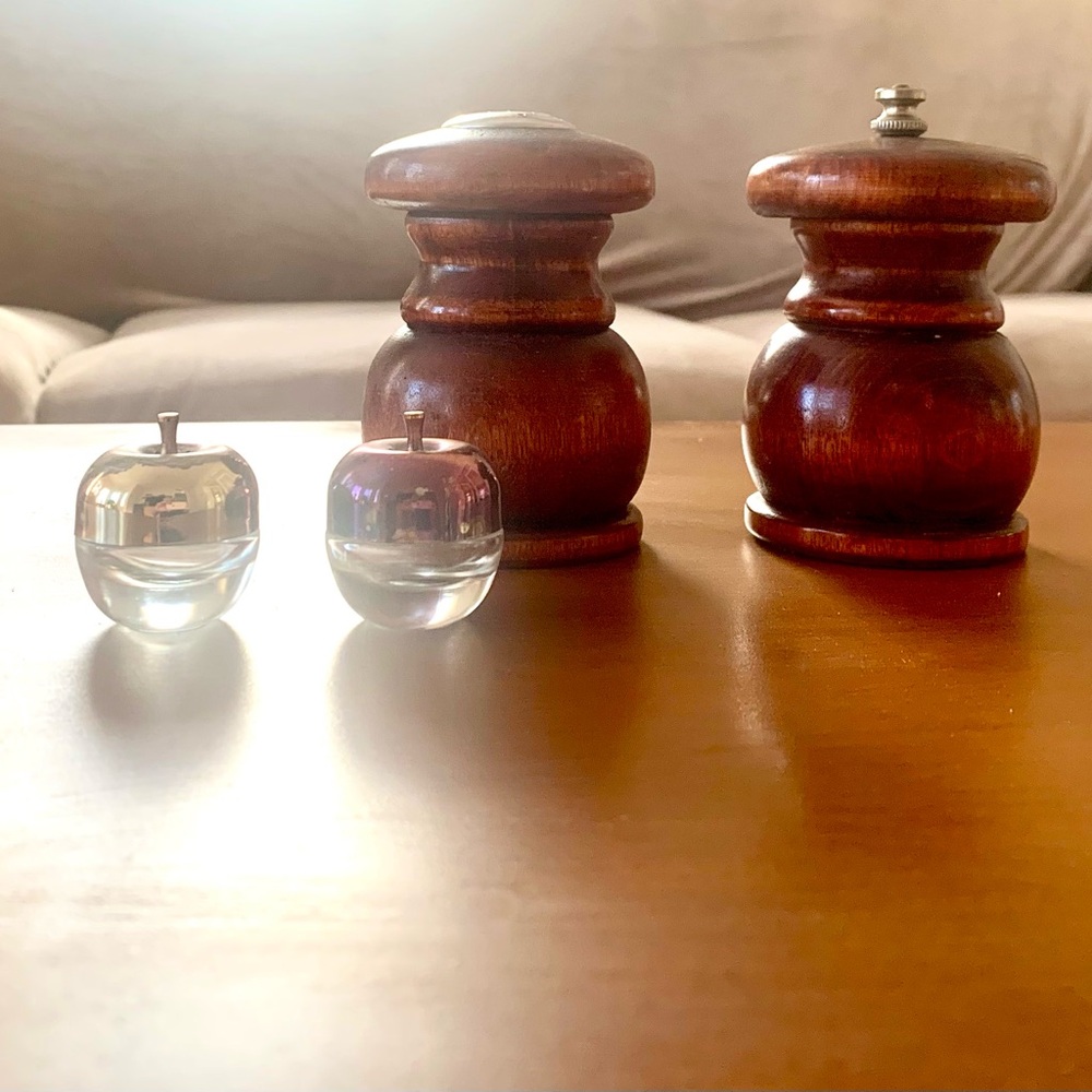 Vintage Baribocraft, & Apple Personal MINI Salt & Pepper Sets